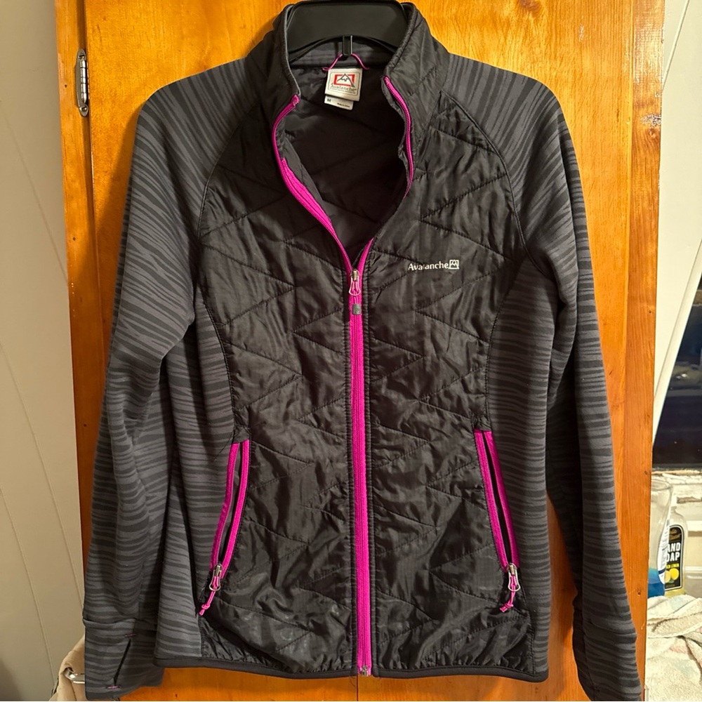Avalanche Women's Black and Pink Ski Jacket